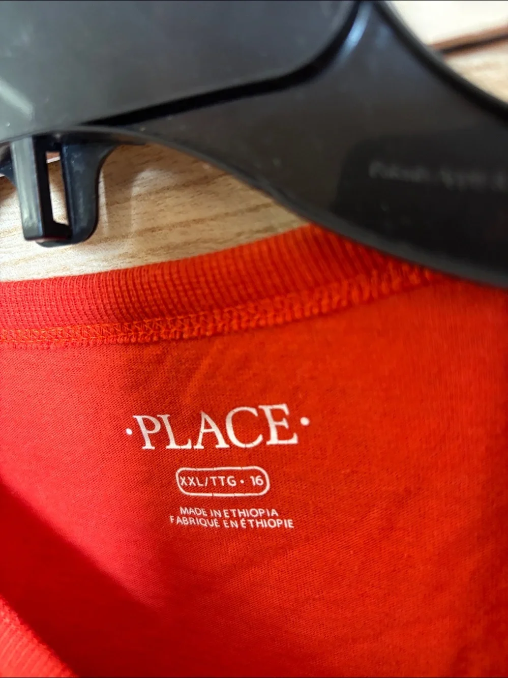 Place Orange Long-Sleeve Tee with Green T-Rex Graphic XXL